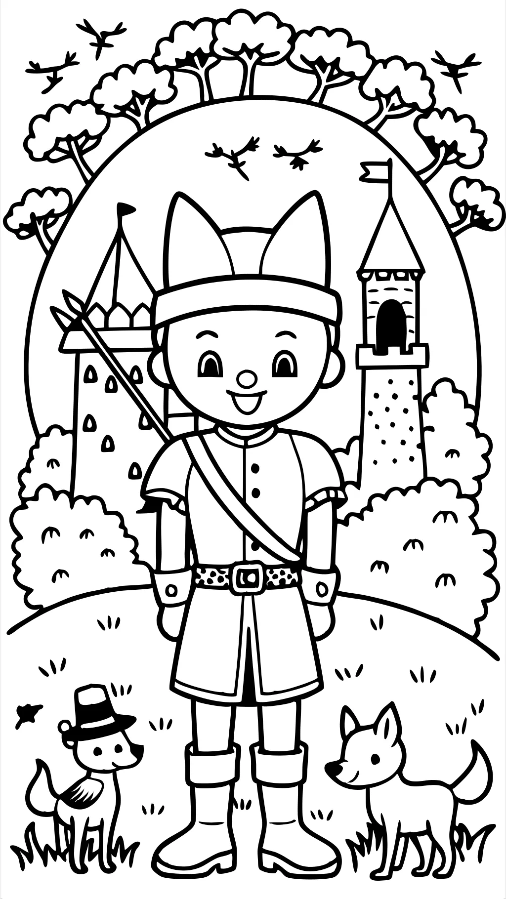 coloring pages robin hood